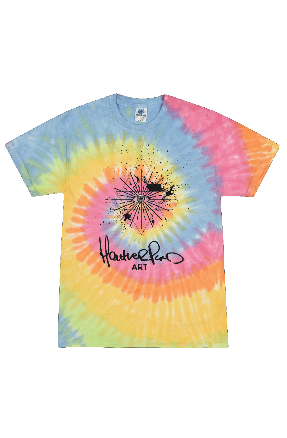 Heather Pond Art Tie Dye Eternity Adult Tee