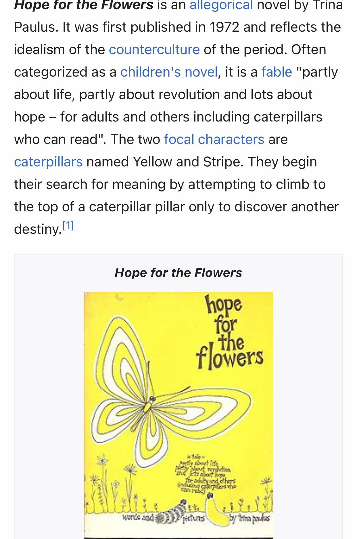 Hope for the Flowers 30x60